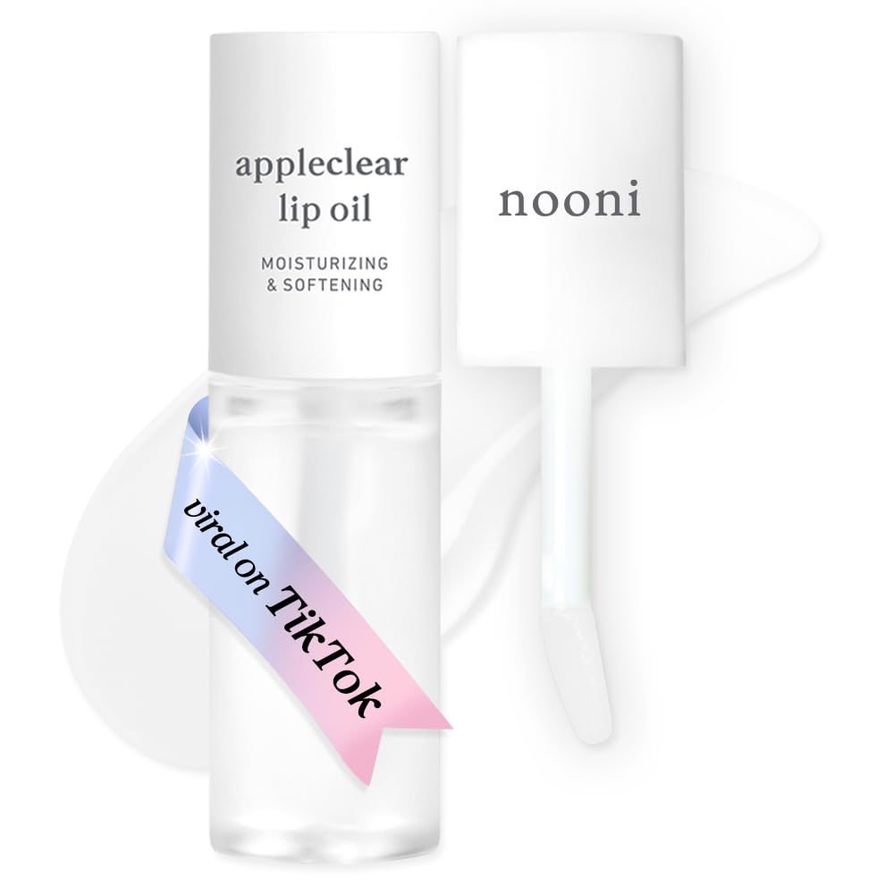 NOONI Korean Lip Oil - Applepeony - pH Color-Changing Plumping Lip Gloss