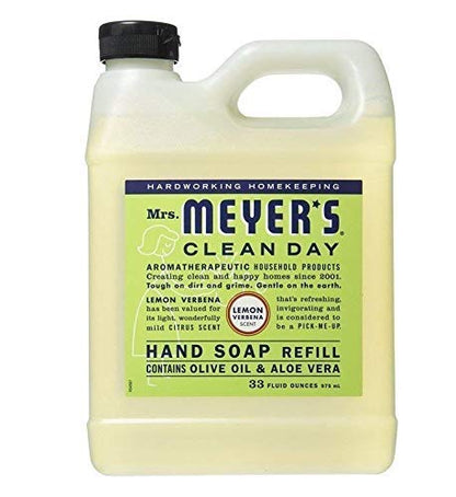Mrs. Meyer's Clean Day, Hand Soap Refill, Lemon Verbena Scent, 33 Fl Oz