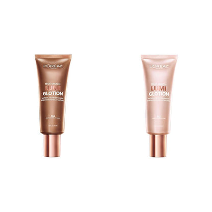 L'Oreal Paris Makeup True Match Lumi Glotion, Natural Glow Enhancer, Illuminator Highlighter, Bronzing Drops For a Sun-Kissed Glow, 903 Medium