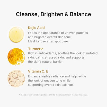 medicube Facial Cleanser Turmeric Capsule Foam Cleanser