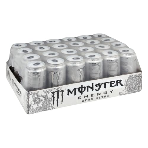 Monster Energy Zero Ultra, Sugar Free Energy Drink, 16 Ounce