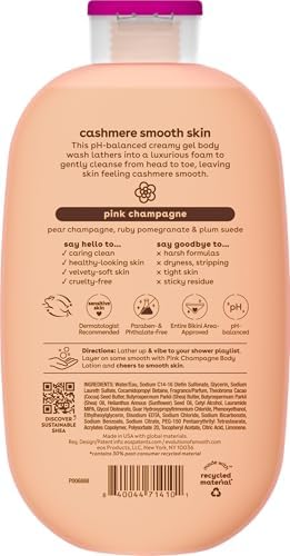 eos Cashmere Body Wash- Vanilla, Creamy Gel with Shea Butter, 16 fl oz