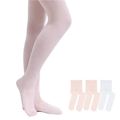 Stelle Girls' Footed Ballet Tights for Dance Class Toddler Kids 2T-15Y