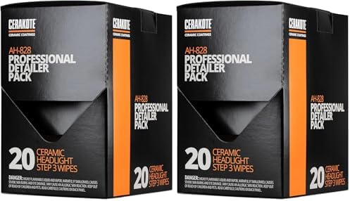 CERAKOTE® Ceramic Headlight Restoration Kit, No Power Tools, 10 Wipe Kit
