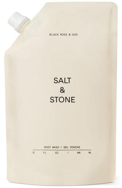 Salt & Stone Body Wash for Women & Men, Bergamot & Hinoki 15.2 fl oz