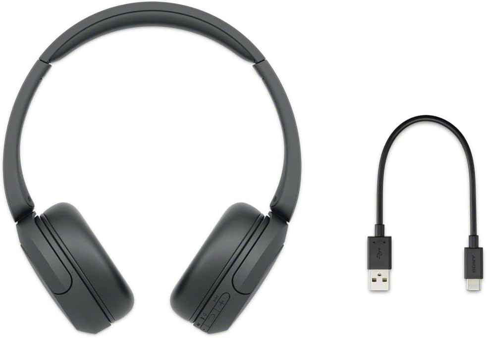 Sony WH-CH520 Wireless On-Ear Bluetooth Headphones with Microphone, Black