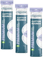 Cliganic Extra Large Face Pads (100 Count) - Soft, Extra Absorbent, Ultra Durable, Hypoallergenic, For Makeup, Nail Polish & Daily Buildup Removal, Toner & Cleanser Application, Dual Sided & Lint-Free