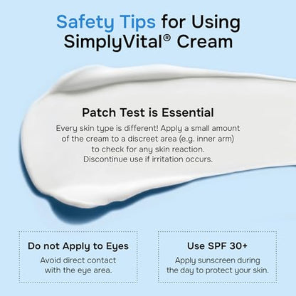 SimplyVital Face Moisturizer Retinol Collagen Hyaluronic Acid Cream 3.4 oz