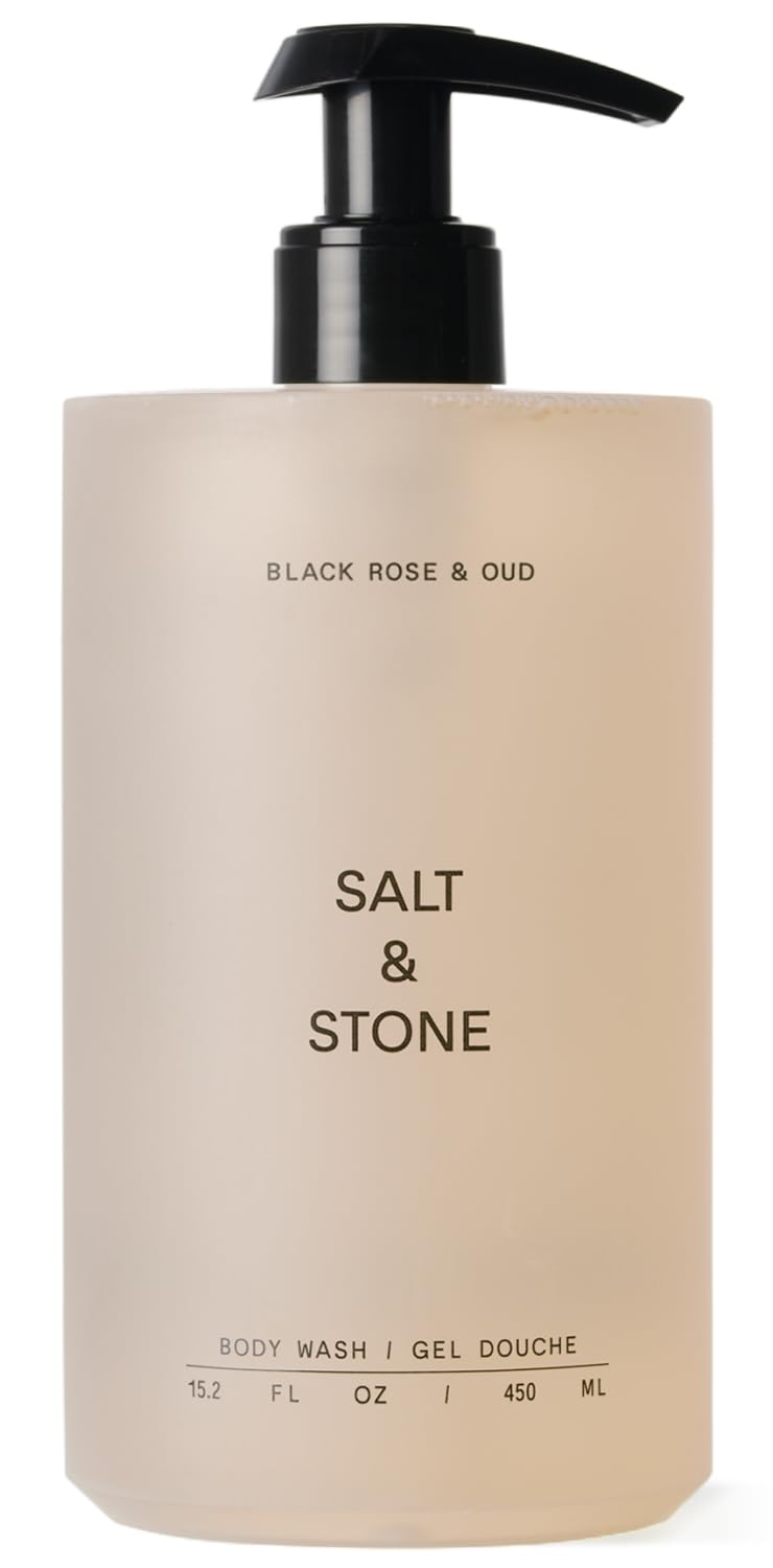 Salt & Stone Body Wash for Women & Men, Bergamot & Hinoki 15.2 fl oz
