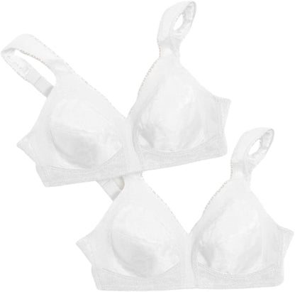 Playtex Women's Wireless Bra, 18 Hour Plus-Size Bras Available, Full Coverage, Smoothing, 4693, Single or 2-Pack