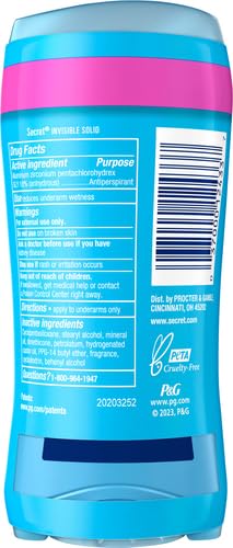 Secret Anti-Perspirant Deodorant Invisible Solid Powder Fresh Twin Pack 5.20 oz