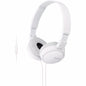 Sony ZX Series Wired On-Ear Headphones, White MDR-ZX110