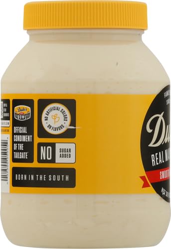 Duke’s Real Mayonnaise Jar – Original Smooth & Creamy Taste, 48 Ounce (Pack of 1)