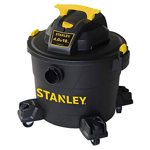 STANLEY Shop Vac SL18115P, 5 Gallon Peak 4 Horsepower Wet Dry Vacuums, Blower 3 in 1 Functions 15 Feet Cleaning Range for Garage, Carpet Clean, Shop Cleaning, Car Detailing with Attachments
