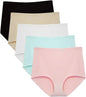 FallSweet No Show High Waist Briefs Underwear for Women Seamless Panties