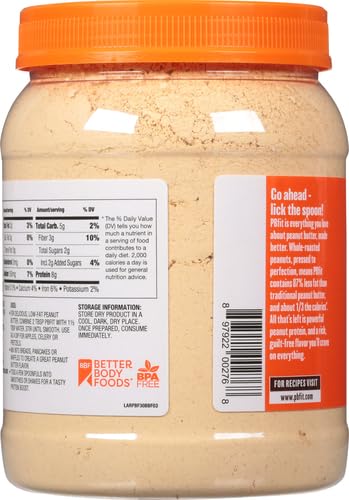 PBfit Classic Peanut Butter Powder 30 Oz, Peanut Spread with 8g Protein