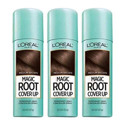 L'Oreal Paris Magic Root Cover Up Gray Hair Spray, 100% Gray Hair Coverage with Buildable, Lightweight, Transfer-Resistant, and Temporary Formula, Ammonia-Free, Dark Blonde, 2 oz (1 Count)