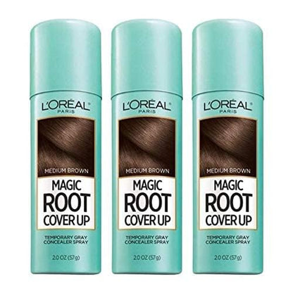 L'Oreal Paris Magic Root Cover Up Gray Hair Spray, 100% Gray Hair Coverage with Buildable, Lightweight, Transfer-Resistant, and Temporary Formula, Ammonia-Free, Dark Blonde, 2 oz (1 Count)
