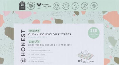 The Honest Company Multi-Use Baby Wipes, Pattern Play, 720 Count