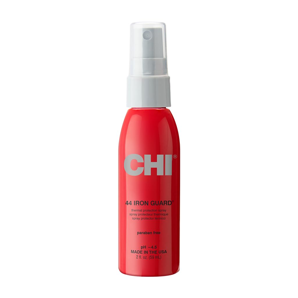 CHI 44 Iron Guard Thermal Protection Spray for Hair, Heat Damage Shield with Ceramic Minerals, Lightweight Styling Spray, Frizz Control & Shine Enhancer, 8 Fl Oz