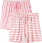 Pajama Shorts Womens Lounge Short Sleep Shorts Pajama Bottoms