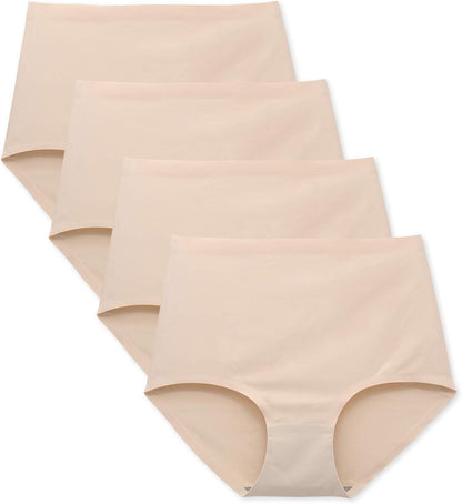 FallSweet No Show High Waist Briefs Underwear for Women Seamless Panties