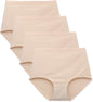 FallSweet No Show High Waist Briefs Underwear for Women Seamless Panties