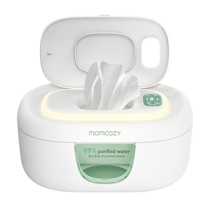 Momcozy Baby Wipe Warmer, Innovative Spring Design,Large Capacity Dispenser