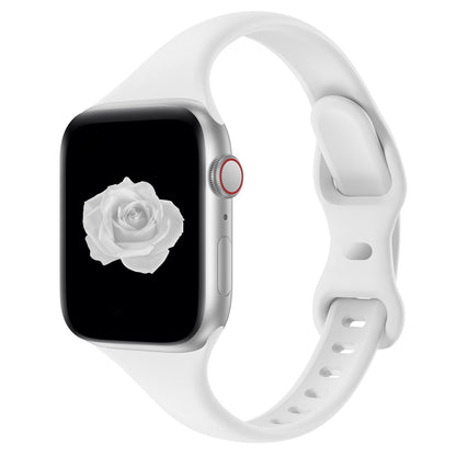 Thin Slim Band Compatible with Apple Watch 38mm 40mm 41mm 42mm 44mm 45mm 46mm 49mm, Replacement Silicone Sport Strap for iWatch Series 11/10/9/8/7/6/5/4/3/2/1 Ultra SE Women Men, Light Blush