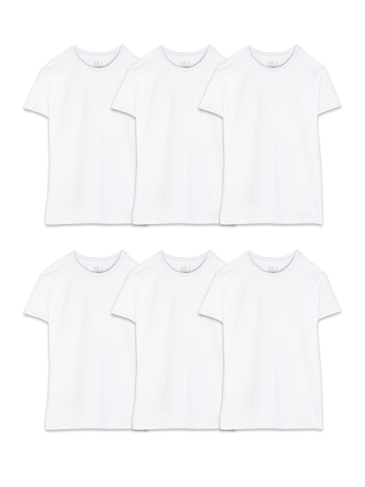 Fruit of The Loom Men's Crew Tee Undershirts, Moisture Wicking & Tag Free, Also Available in Big & Tall