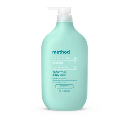 Method Body Wash, Island Mist-Leaves Skin Feeling Soft & Moisturized, Made Without Parabens, Notes of Hibiscus, Mango Nectar & Passion Fruit, 28 fl oz