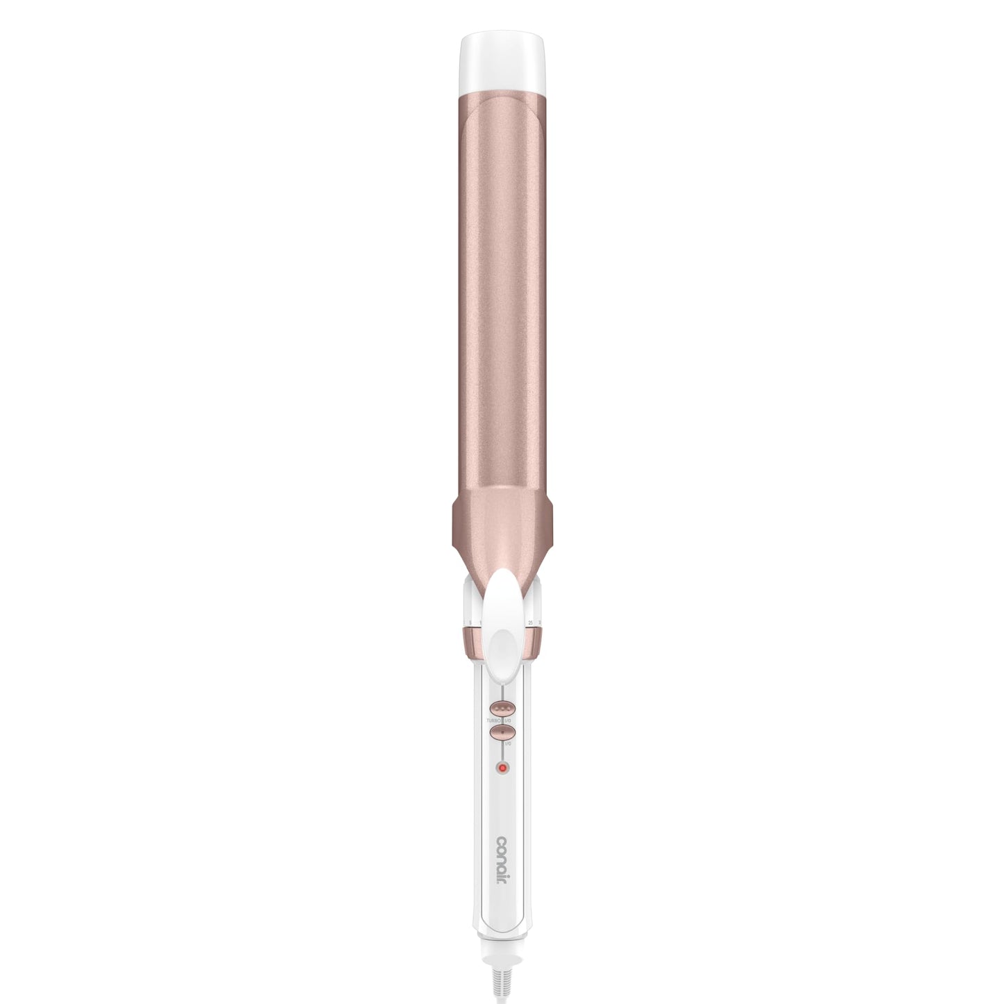Conair Curling Iron, Double Ceramic, 1" Barrel, White/Rose Gold