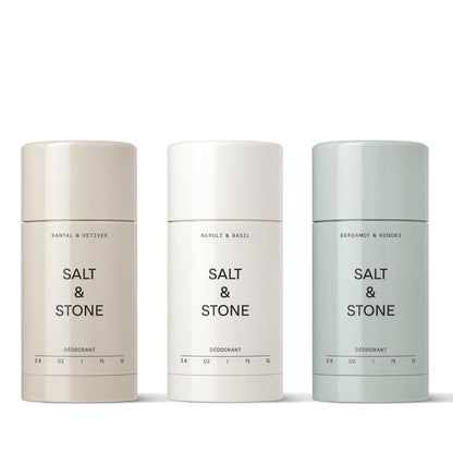 Salt & Stone Aluminum-Free Deodorant, Women & Men Santal & Vetiver 2.6 oz