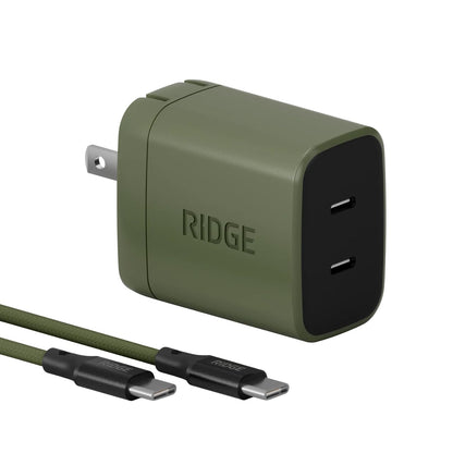 Ridge 20W Magnetic Power Bank Battery Pack 10,000mAh - Fast Charging, Compatible with MagSafe - Portable Charger Flight-Safe Travel Powerbank - Built-in Cables & Magnetic Attachment (Matte Black)