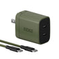 Ridge 20W Magnetic Power Bank Battery Pack 10,000mAh - Fast Charging, Compatible with MagSafe - Portable Charger Flight-Safe Travel Powerbank - Built-in Cables & Magnetic Attachment (Matte Black)