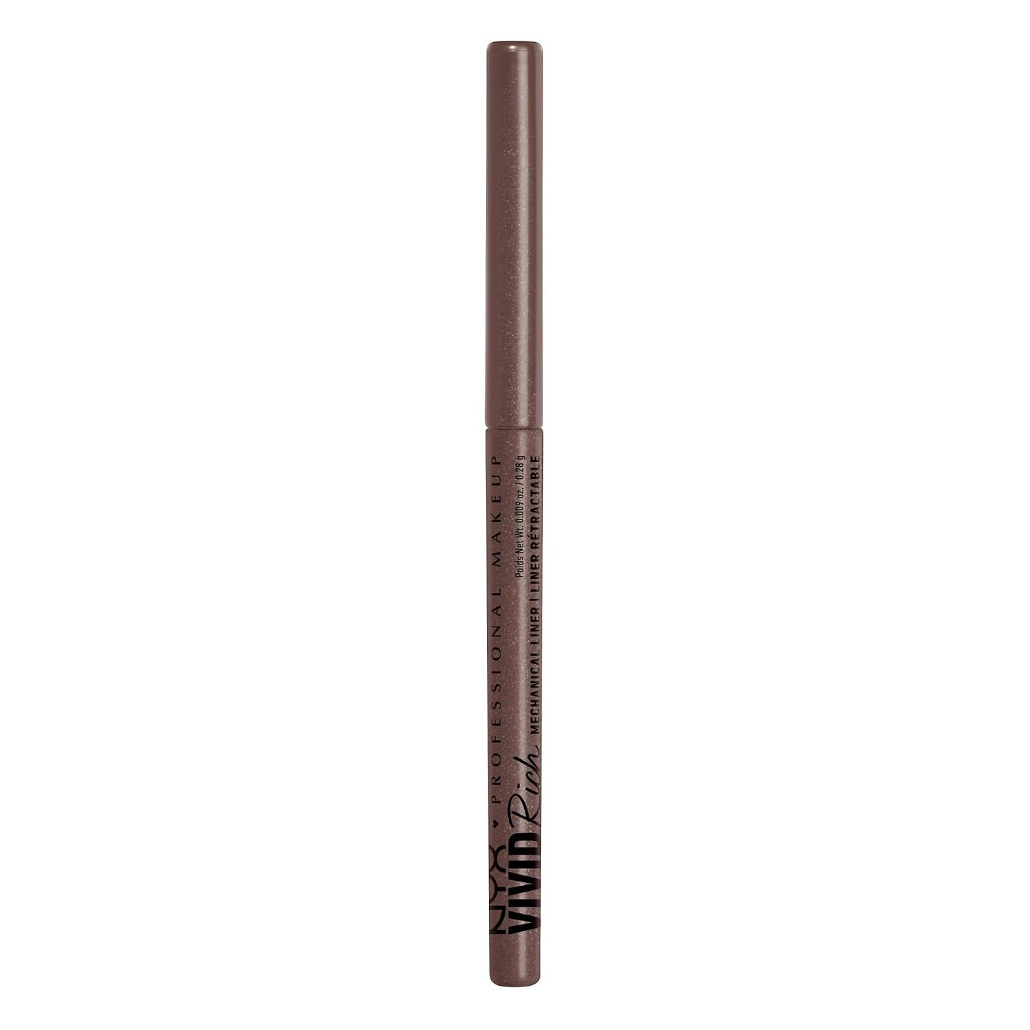 NYX PROFESSIONAL MAKEUP Mechanical Eye Pencil,Vivid Rich Mechanical, Creamy Retractable Eyeliner - Always Onyx, Black Eyeliner
