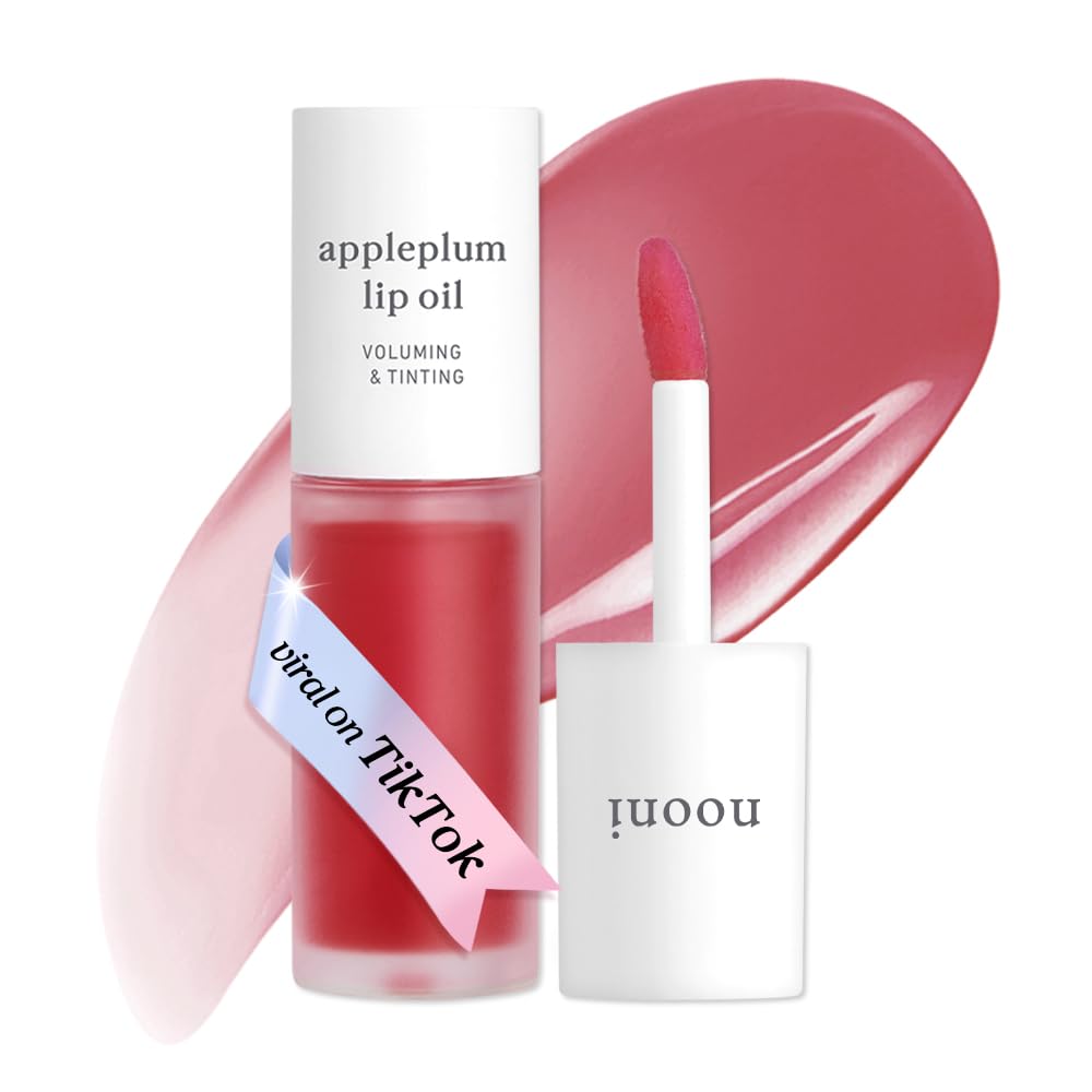 NOONI Korean Lip Oil - Applepeony - pH Color-Changing Plumping Lip Gloss