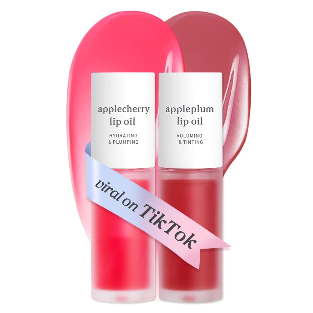 NOONI Korean Lip Oil - Applepeony - pH Color-Changing Plumping Lip Gloss