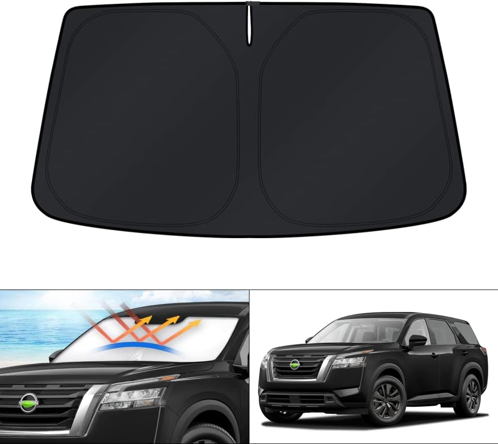 KUST Windshield Sun Shade for 2016 2017 2018 2019 2020 2021 2022 BMW X1 F48 Accessories Custom Fit Sunshade Foldable Window Sun Visor Protector Blocks UV Rays Keep Your Car Cooler