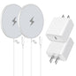 Magnetic Wireless Charger for iPhone,2 Pack Apple Magsafe Charger 10FT Long