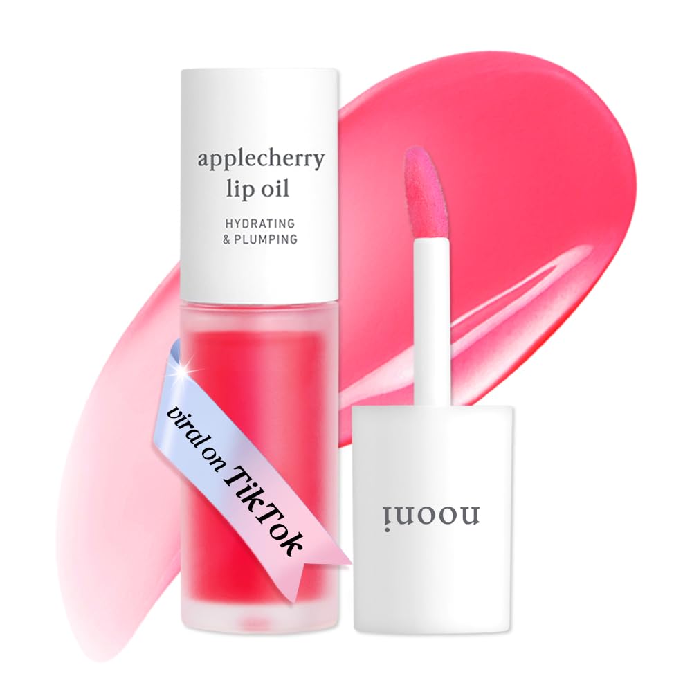 NOONI Korean Lip Oil - Applepeony - pH Color-Changing Plumping Lip Gloss
