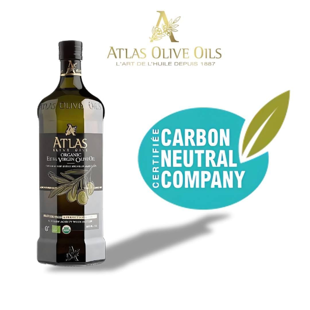 Atlas Organic Extra Virgin Olive Oil, Moroccan, High Polyphenol, 1 L
