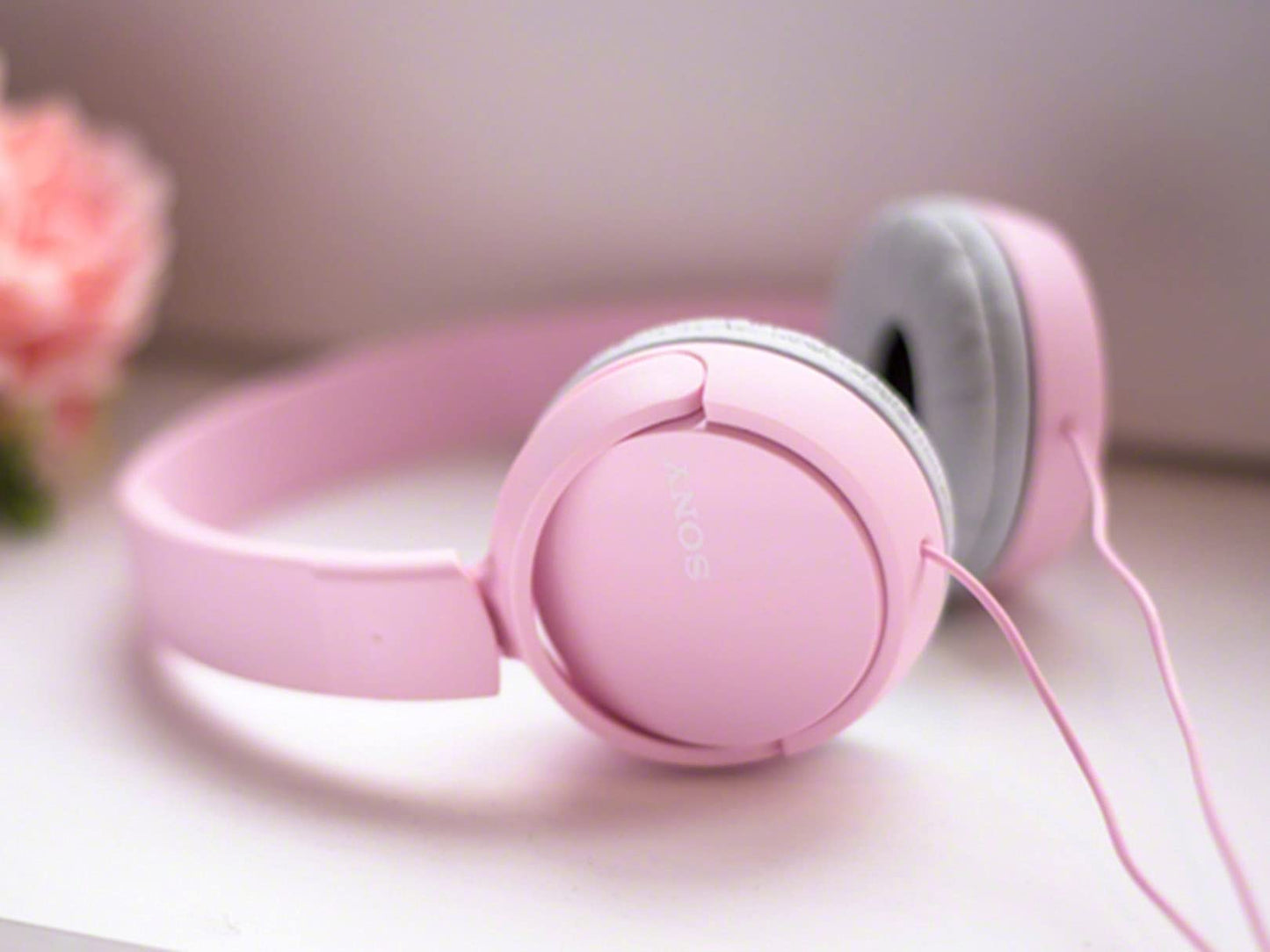Sony ZX Series Wired On-Ear Headphones, White MDR-ZX110