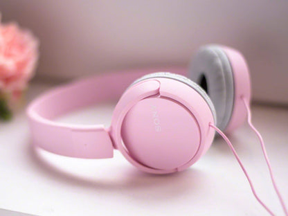 Sony ZX Series Wired On-Ear Headphones, White MDR-ZX110