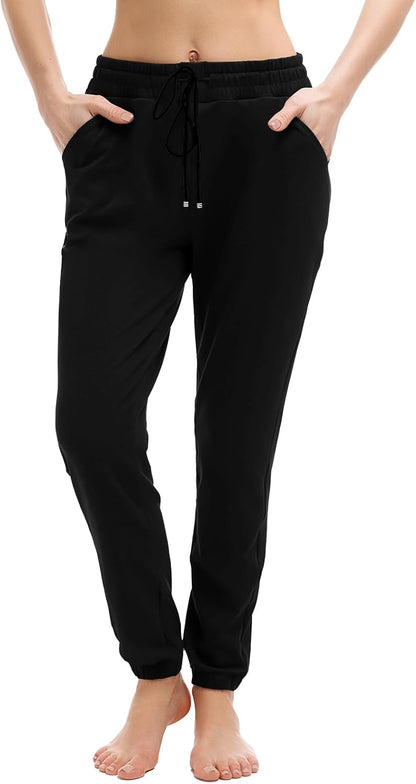 Walifrey Joggers with Pockets, Drawstring Sweatpants Women