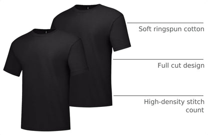 Hanes Men's Beefy-T Cotton Crewneck T-Shirt, 2-Pack, Big & Tall Sizes
