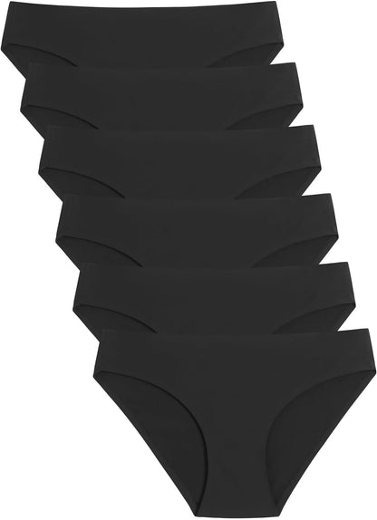 Caterlove Women's Seamless Underwear No Show Panties 6 Pack