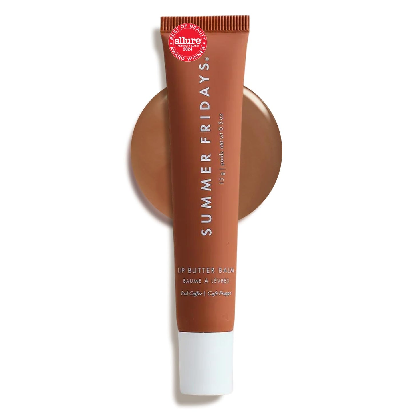 Summer Fridays Lip Butter Balm - Moisturizing Lip Gloss for Instant Shine + Sheer Color - With Nourishing Shea Butter - Everyday Makeup + Skin Care Summer Essentials - Vegan - Pink Sugar (.5 Oz)