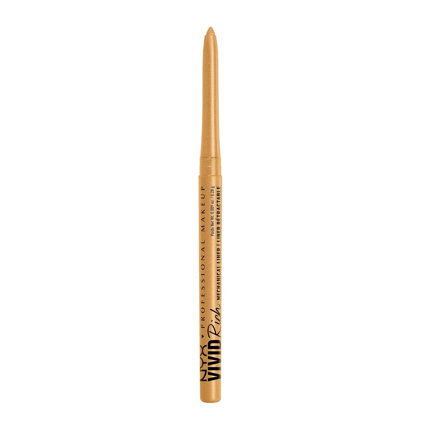 NYX PROFESSIONAL MAKEUP Mechanical Eye Pencil,Vivid Rich Mechanical, Creamy Retractable Eyeliner - Always Onyx, Black Eyeliner