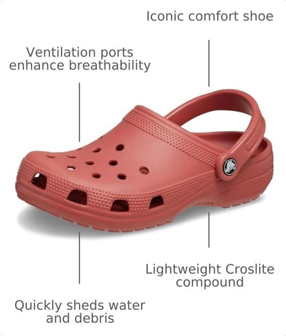 Crocs Unisex-Adult Classic Clog, Clogs for Women and Men